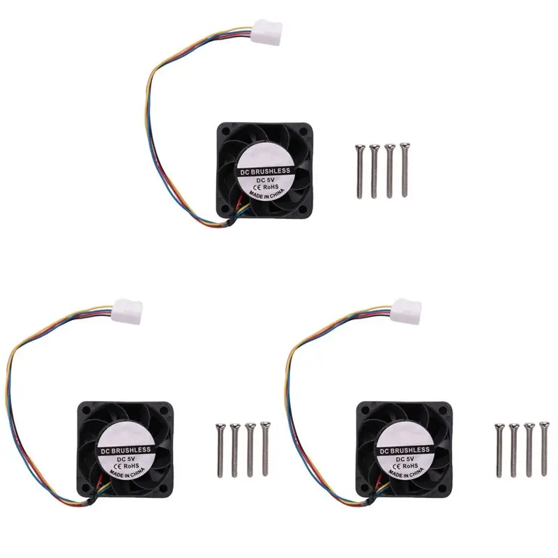 

Exquisite-3X For Jetson Nano Cooling Fan 5V, 4PIN Reverse-Proof,PWM Speed Adjustment, Strong Cooling Air