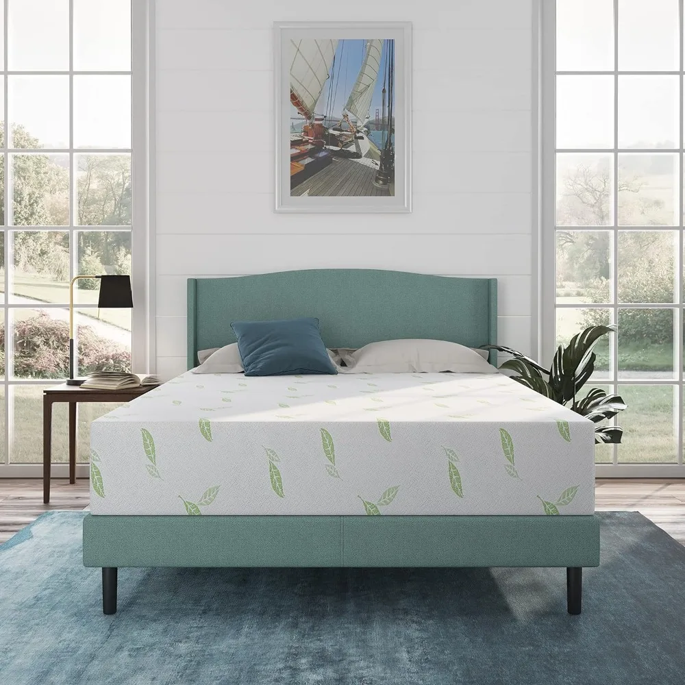 

NapQueen Queen Size Mattress, 12 Inch Anula Green Tea Infused Memory Foam Mattress, Queen Size Mattress Bed in a Box,