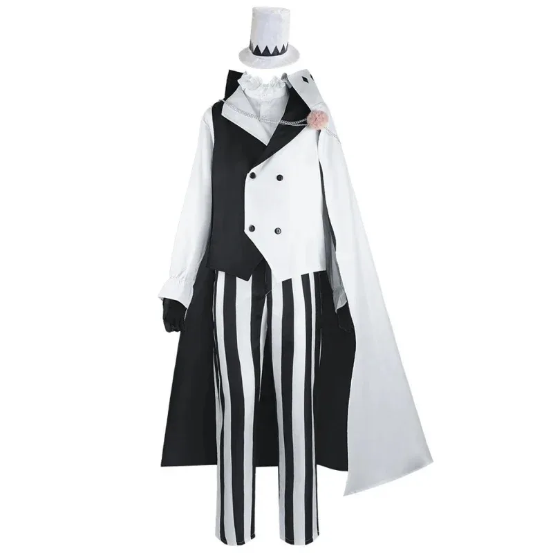 

ff34 аниме Bungou Stray Dogs, сезон 4, Николай Гоголь, косплей, мужской полный комплект, униформа, плащ, аксессуары для парика, Хэллоуин, Рождество, BSD