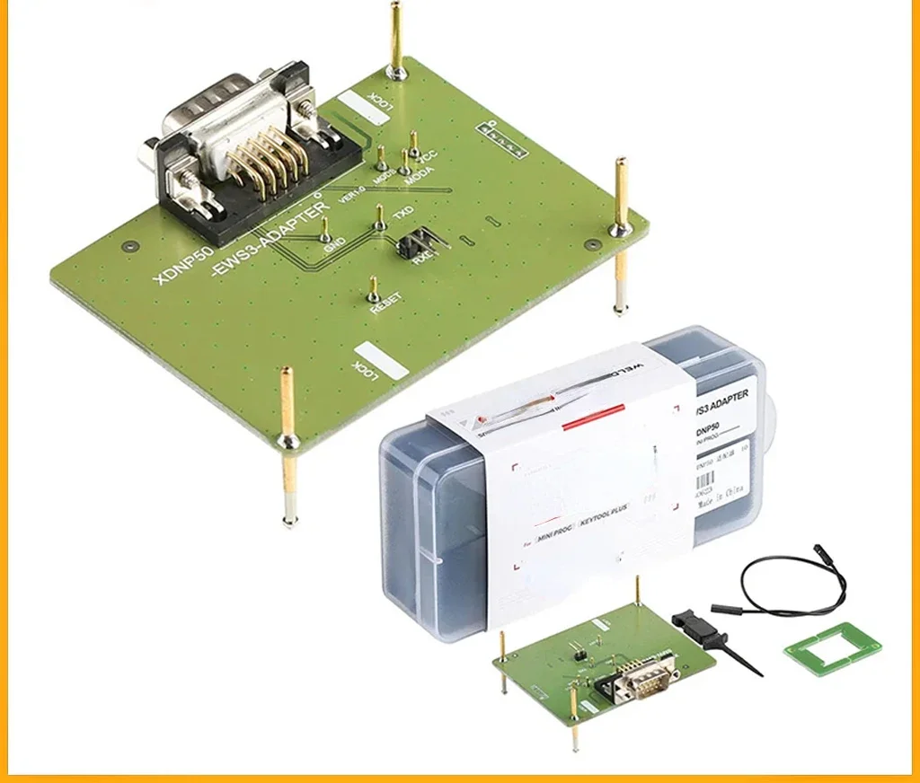 BM-W EWS3 Adapter Work with MINI Prog / VVDI Key Tool Plus Pad without Soldering Original Xhorse XDNP50