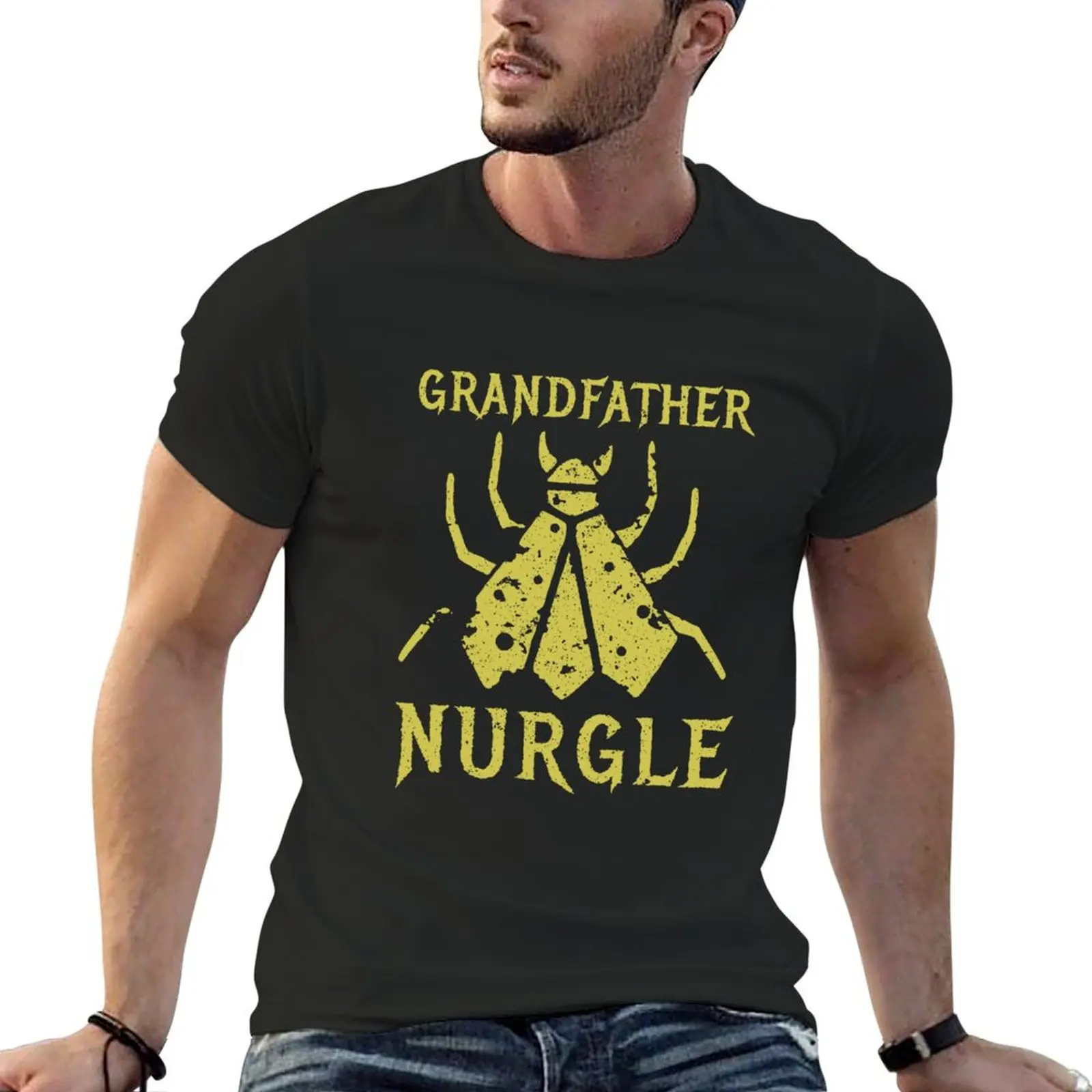 Camiseta de anime para hombre, ropa de anime de secado rápido, gráficos de gran tamaño, camisetas informales con estilo, papá Nurgle Fly