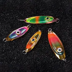 LED Fishing Lure Light Eye Shape Glowing Fishing Lures Attracting Fish Deep Drop Underwater Flash Lamp Night Fishing Accessories