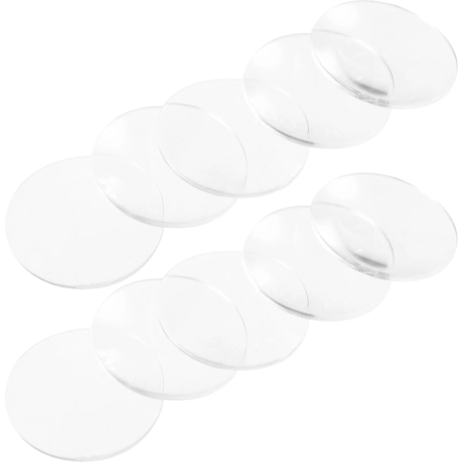 10 Pcs Glass High Definition Acrylic Magnifying Lens Telescope Concave and Convex Glasses Magnification Magnifier