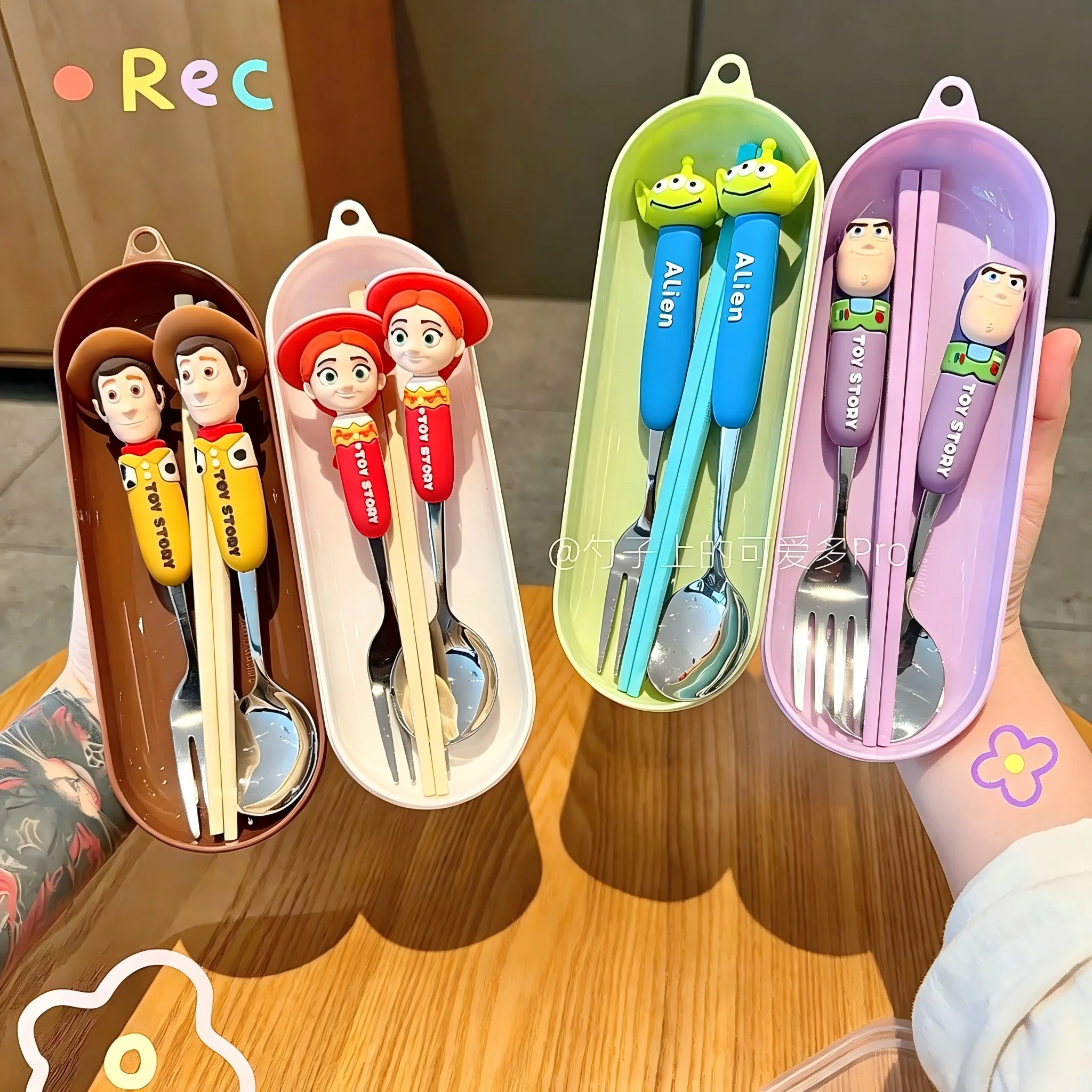 Toy Story 5 Spoon Fork Cutlery Set Woody Buzz Lightyear Jessie Forky Alien Cartoon Character Birthday Christmas Gift For Fans view 2