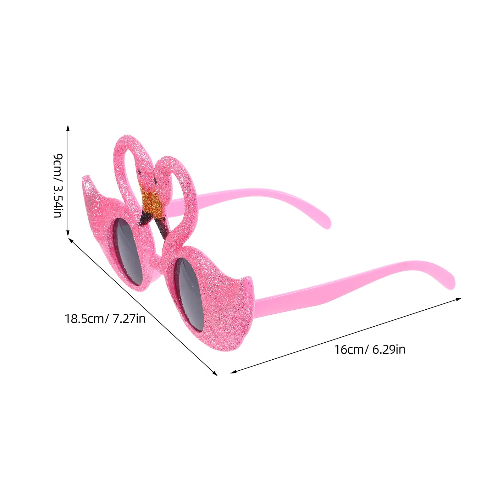 Flamingo Plastic Party Glasses Novelty Hawaiian Sunglasses Fun Summer Photo Props Beach Luau Party Decoration Accessories