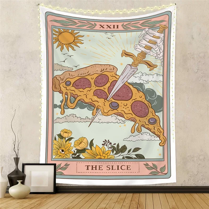 The Sun Moon Tarot Card Tapestry Modern Room Decorative Wall Hanging Cloth Bohemian Wall Tapestry Home Decor Background Cloth