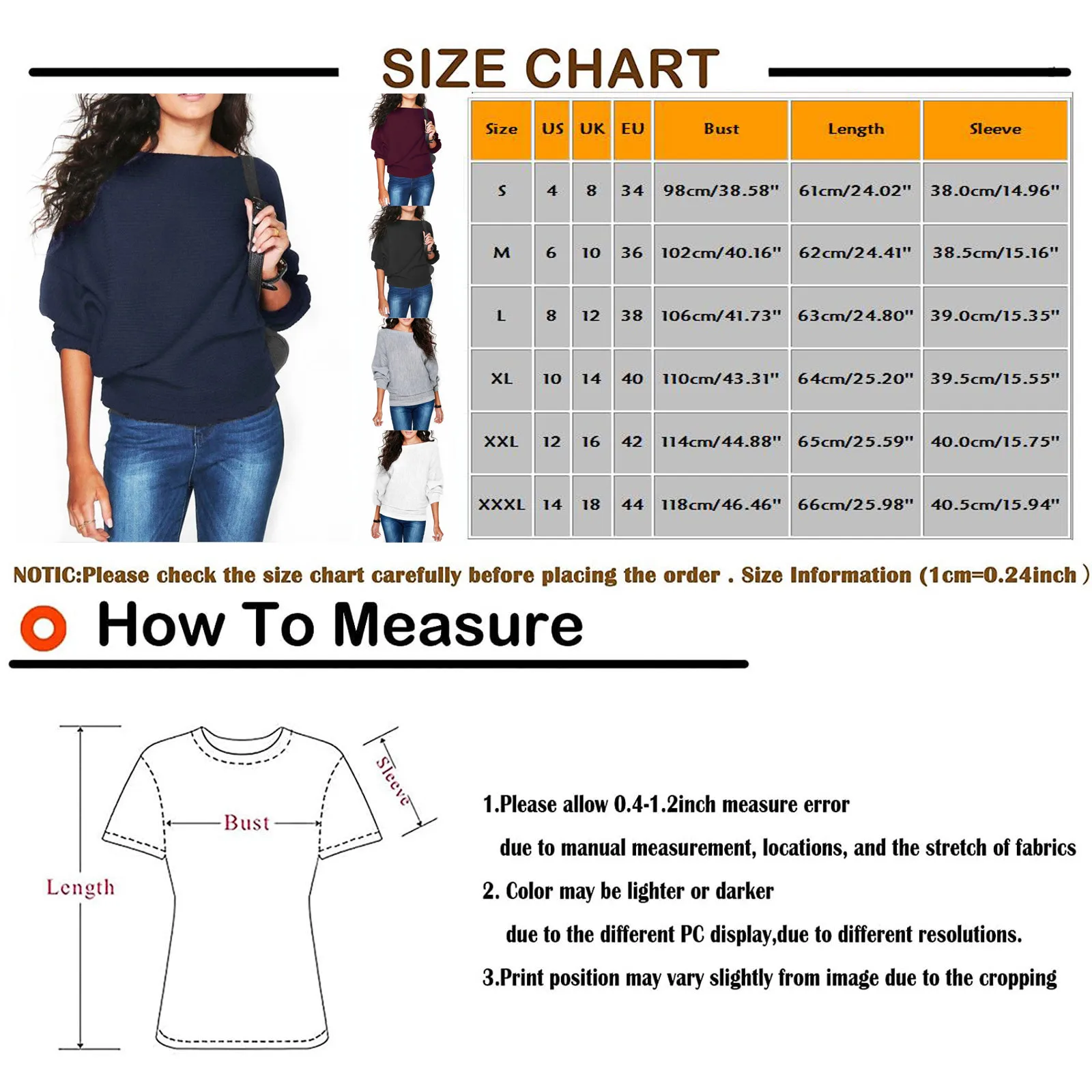 Women\'s Casual Loose Solid Sexy One Shoulder Stitching Long Sleeved Knitted Top Women\'s Autumn and Winter Long Sleeve Blouse Top