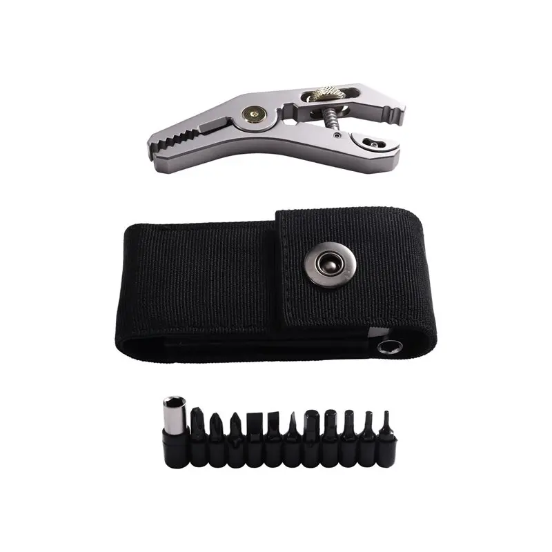 

AAAN-Pocket Wrench Pliers 5-In-1 Metal Multi-Function Pocket Daily DIY Tools Portable Opener