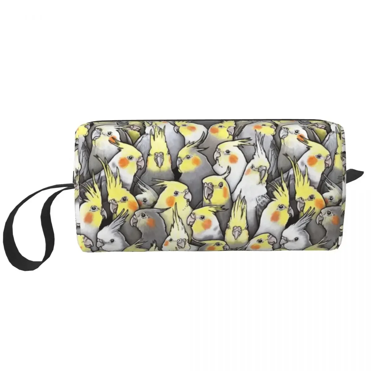 

Fashion Funny Cockatiels Galore Travel Toiletry Bag Women Parrot Birds Cosmetic Makeup Bag Beauty Storage Dopp Kit