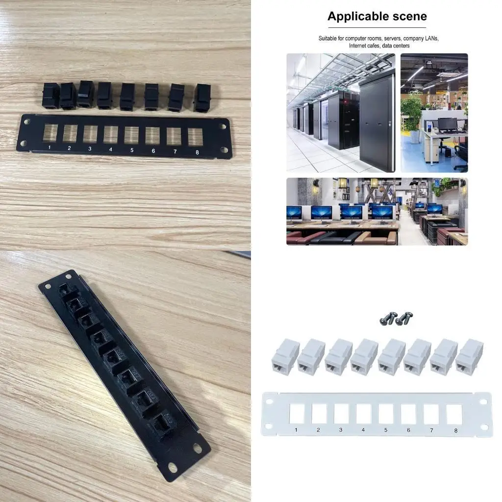 Y1UB 8 Port Cat6 WallMount Patch