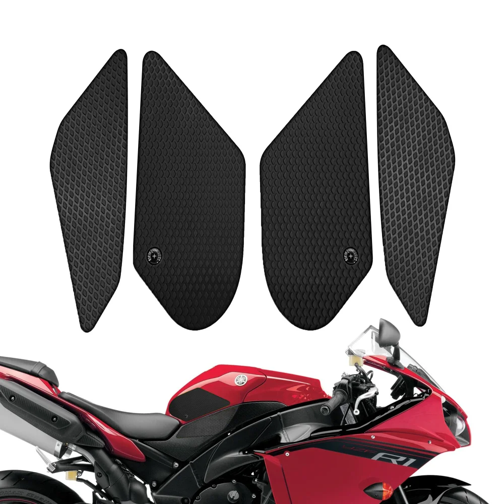 Motorcycle Tank Traction Pad Anti Slip Sticker Gas Knee Grip Protector For Yamaha YZF R1 2009 to 2014