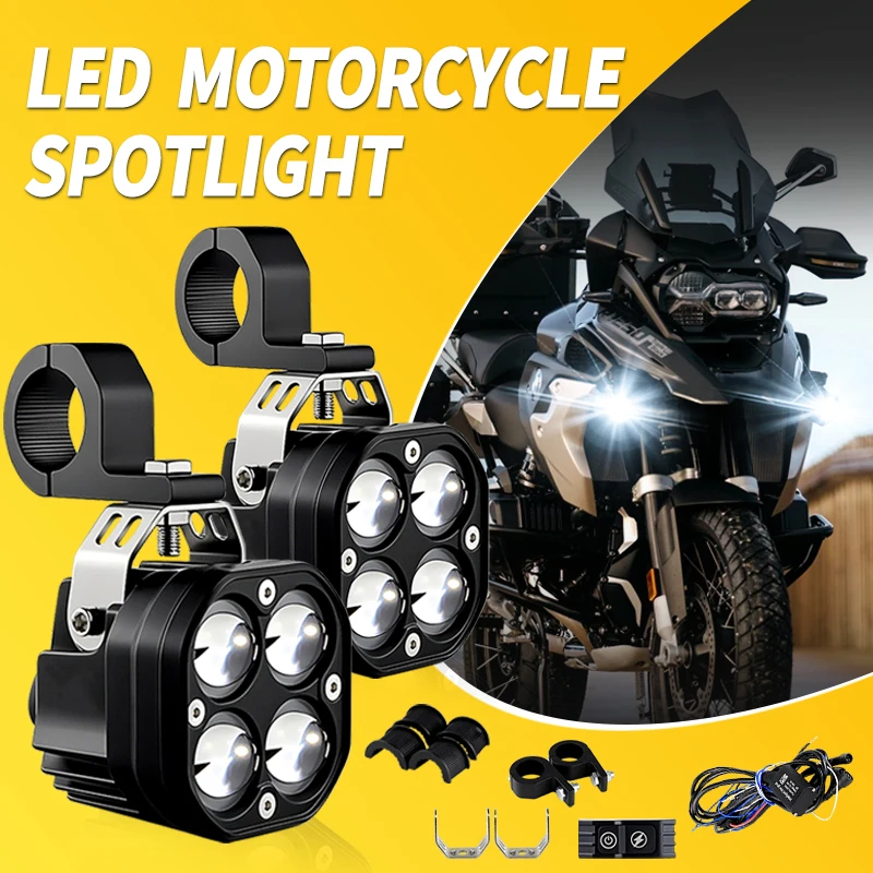 

1 Set Motorcycle Headlight For BMW R1200GS LC R1250GS Adventure ADV F750GS F850GS 2018-2021 LED Auxiliary Spotlight Headlamp