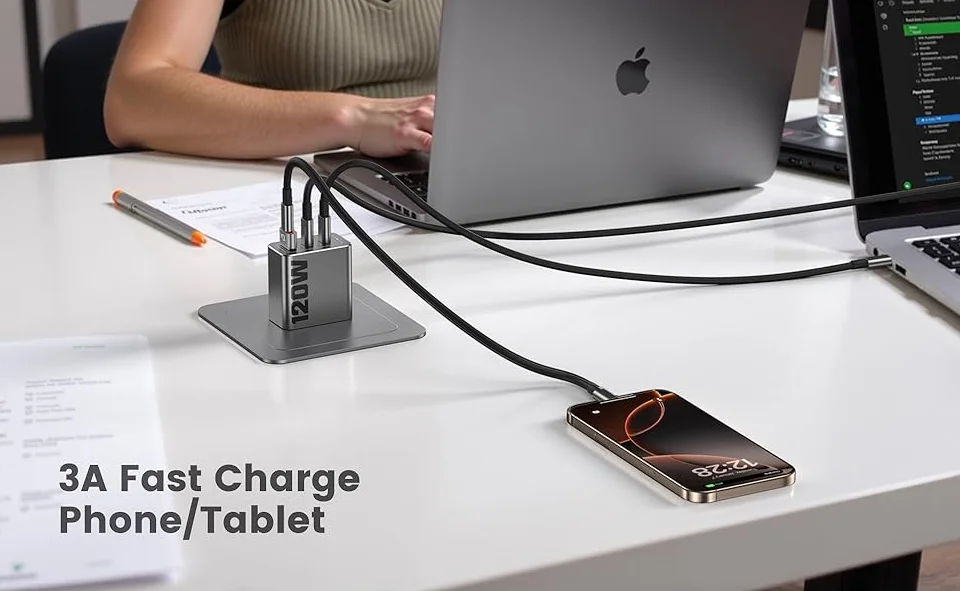 10er-Pack 200 W USB-C-zu-USB-Adapter, mit Schnellladung und 480 MB Datenübertragung, USB-C-Konverter für die Apple Watch Ultra iWatch-Serie – Detail 2