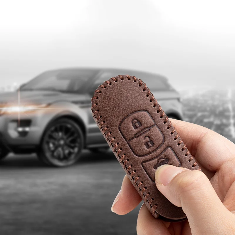 Leather Car Key Cover Case For Mazda 2 mazda 3 mazda 5 mazda 6 CX-3 CX-4 CX-5 CX-7 CX8 CX-9 CX30 CX-302019 2020 Atenza Axela MX5