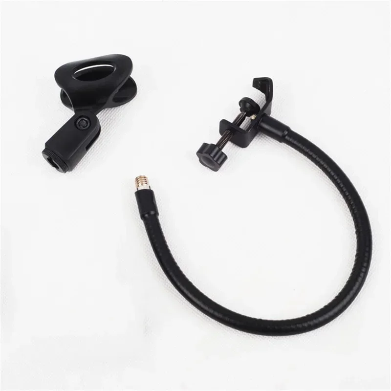 

Desk Microphone Stand Iron Universal Hose Shelves Mic Holder Clip Live Tripod Accessories Clamp Bracket