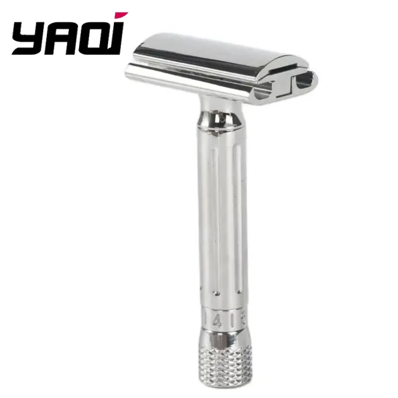 Yaqi Avanti 스테인레스 스틸 조절 가능한 안전 면도기 78mm 핸들 길이 13MM 직경 경량 전통 면도 경험