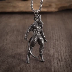 Prepotente testa di pecora satana Power Warrior collana con ciondolo da uomo Punk Hip Hop Rock moto regalo di gioielli per feste