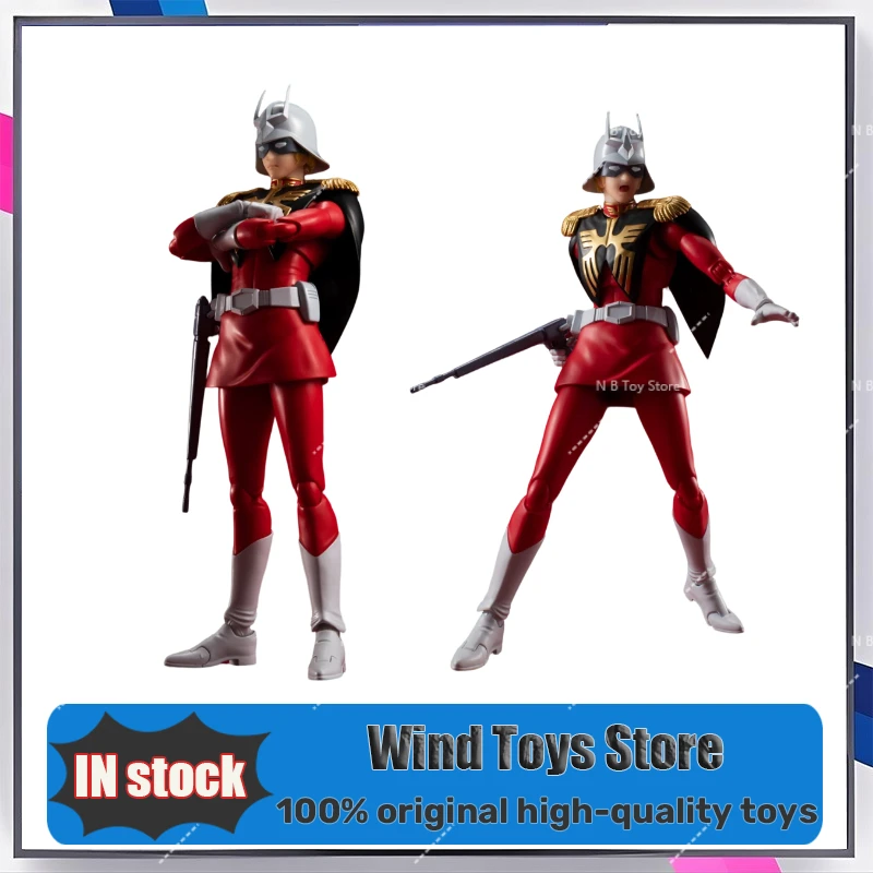 오리지널 반다이 S.H.Figuarts SHF 샤르 아즈나블 모빌 슈트 레드 코멧 제온 공국의 에이스 파일럿 재고 모델 장난감