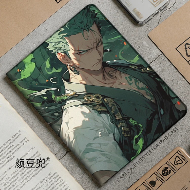 Roronoa Zoro аниме One dragon для iPad Air4 5 10,9 Mini 5 6 чехол Роскошный силиконовый для Pro 12,9 11 дюймов iPad 10th защитный чехол