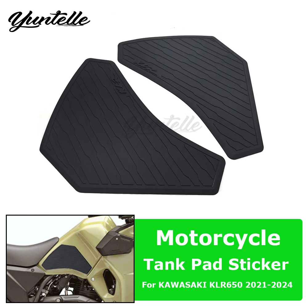 

Tank Pad For KAWASAKI KLR 650 KLR650 2021-2024 2022 2023 Anti Slip Side Tank Traction Pad Decal Sticker Motorcycle Accessories