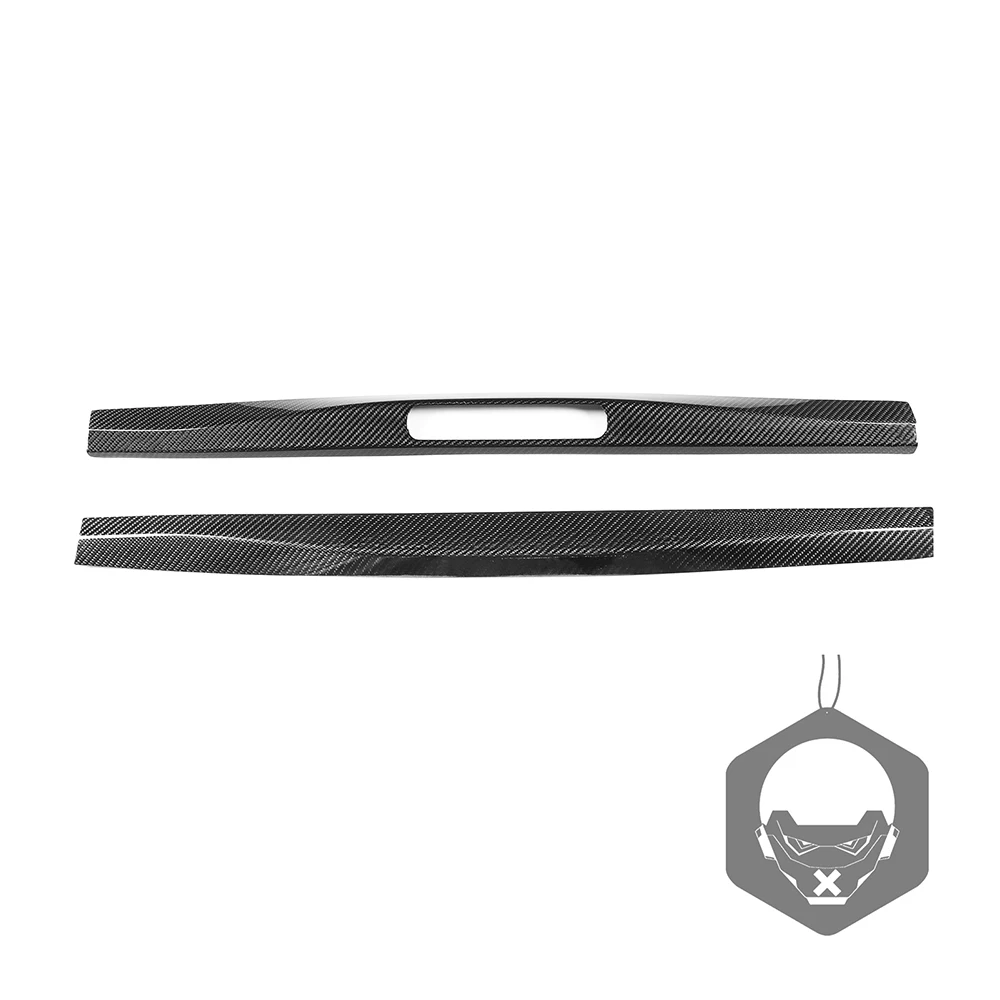 LHD RHD سيارة حقيقية الجافة ألياف الكربون العتبة الداخلية عتبة الباب قطاع غطاء لوحة الكسوة لبورشه 911 718 كايمان بوكستر 2016-2019