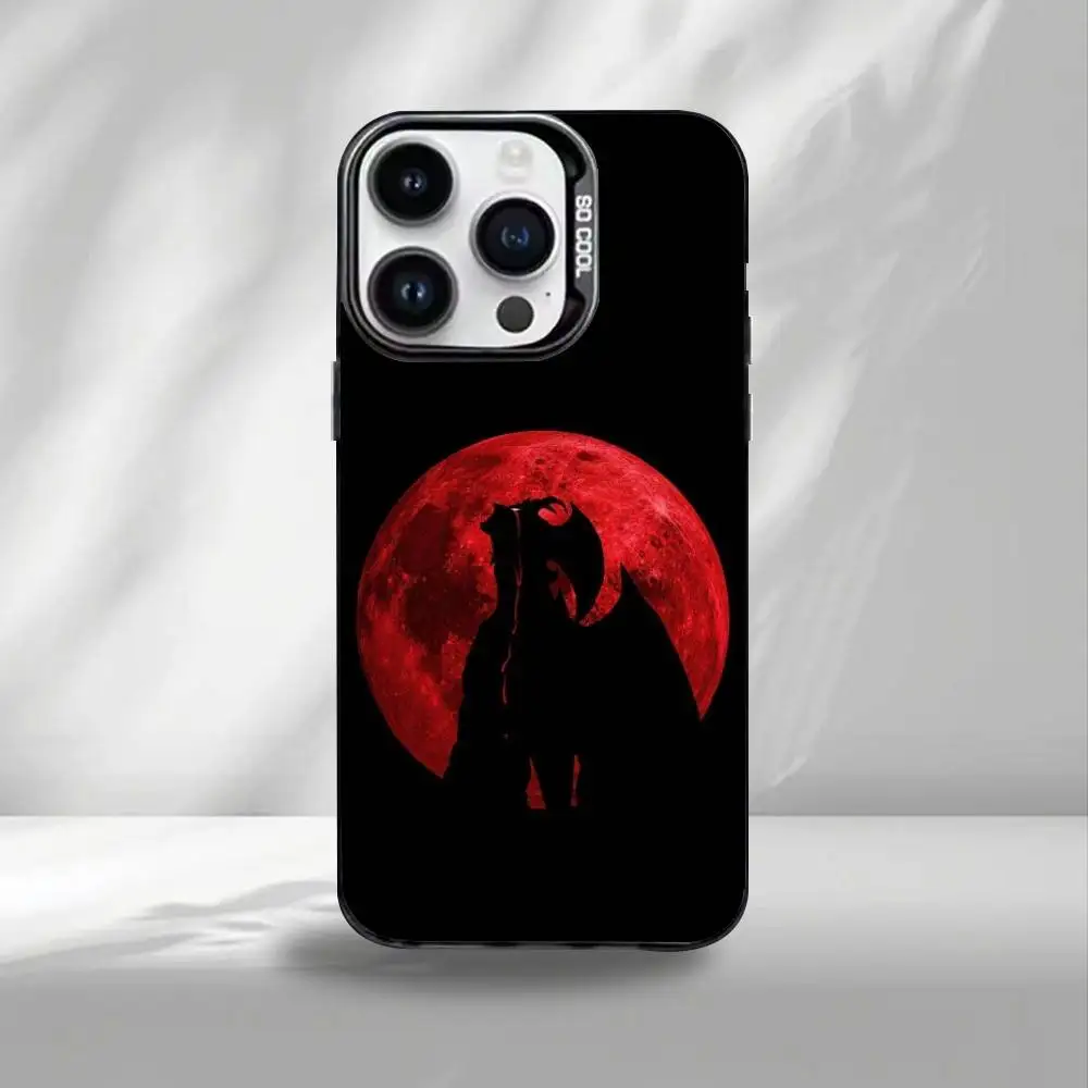Funda de teléfono Devilman Crybaby para iPhone17,16,15,14,13,12,11 Plus,Pro Max, cubierta interior chapada en plata de color negro