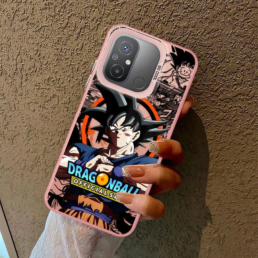 Dragon Ball Cool Saiyan Goku Telefoon Case voor Xiaomi Redmi A4 14C A1 A3 A2 Plus 12 A3x 13C 12C 13 Soft Cover