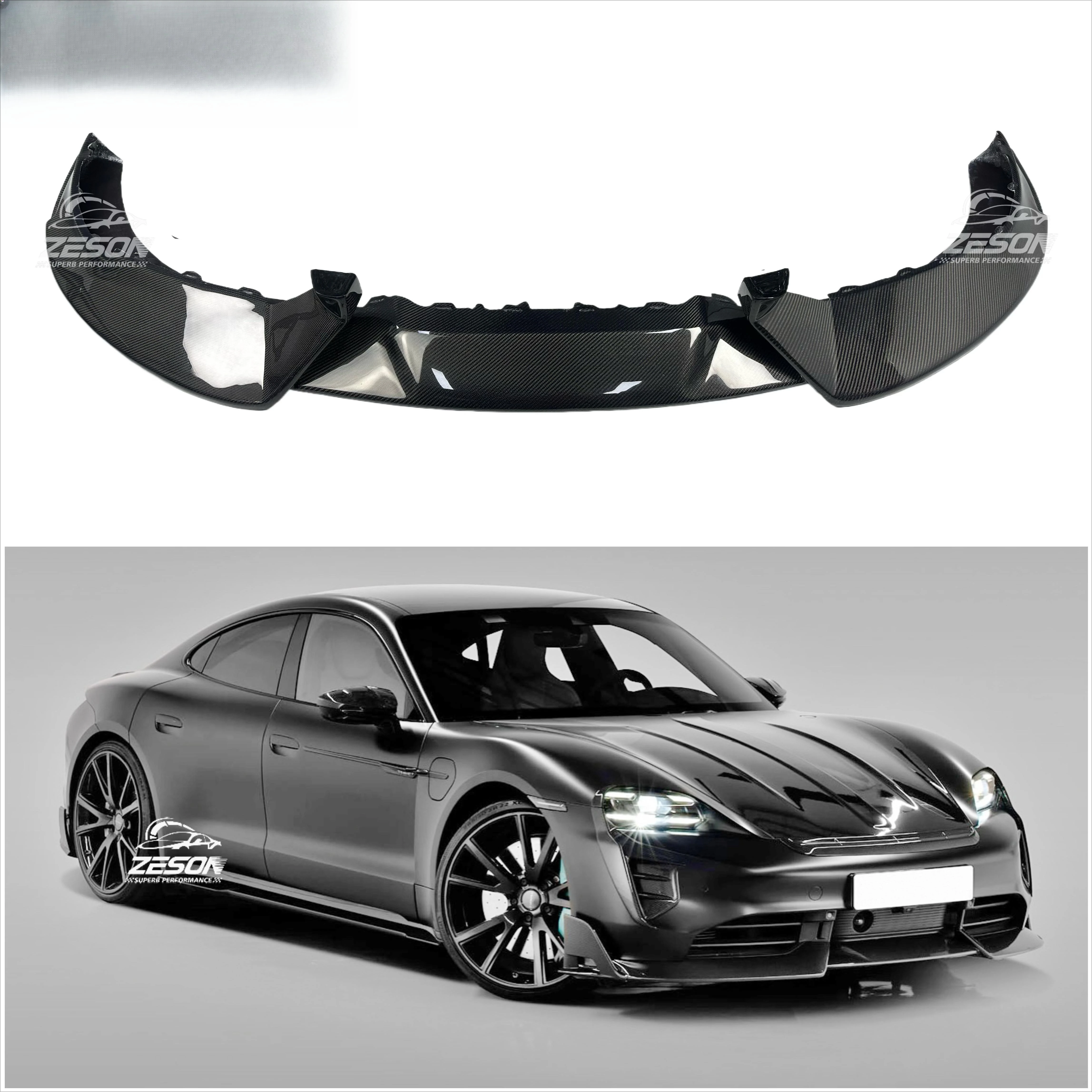 

Carbon Fiber Front Lip M Style for Taycan 9J1 Bodykit Rear Diffuser