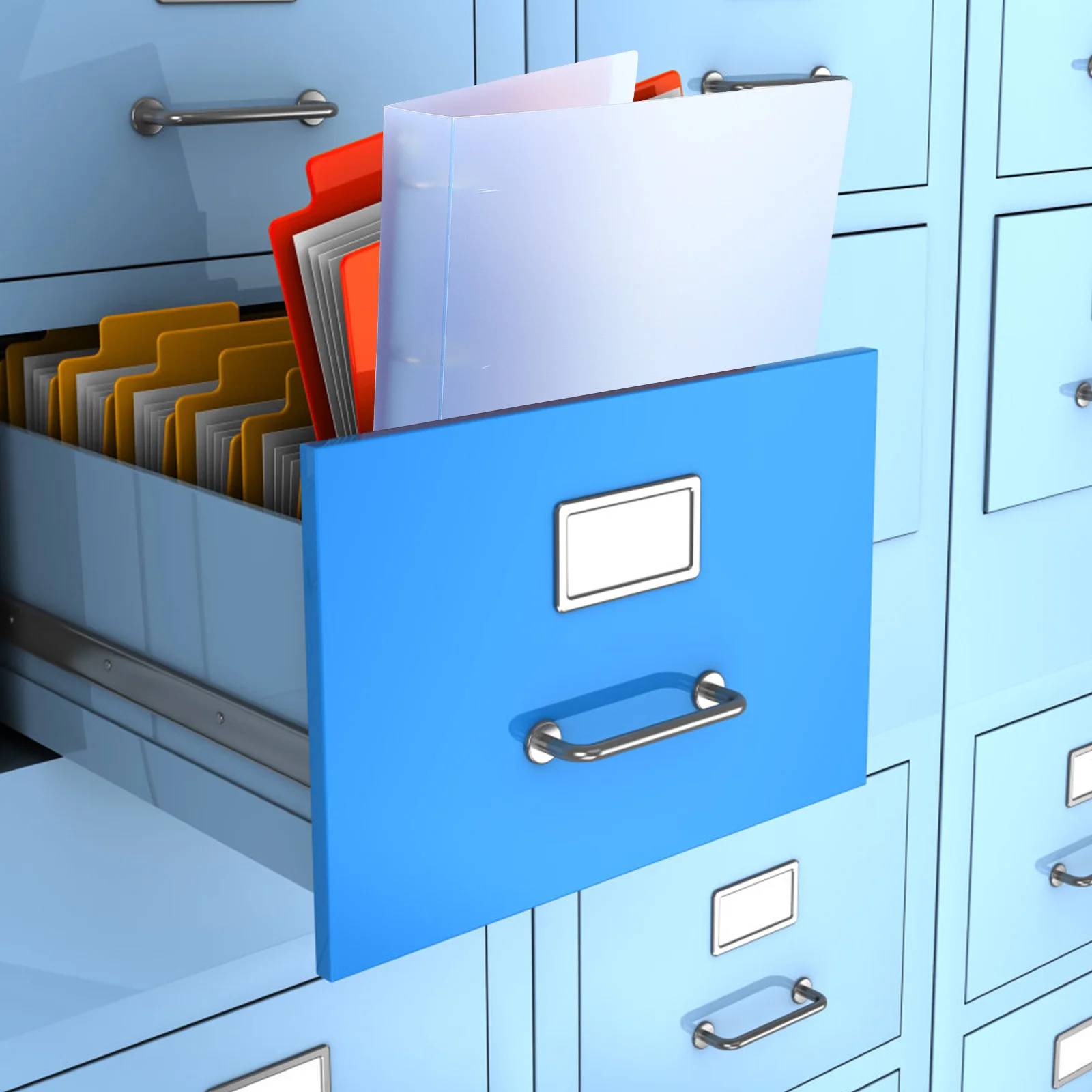 

3Pcs File Folders Transparent A4 Binder Organizer Folder for Office School Document Sorting Folder Organizer