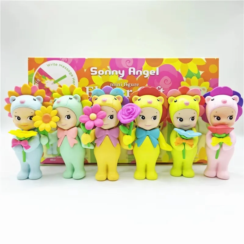 Sonny Angel Flower Gift Series Blind Box Anime Figures Ornaments Cute Dolls Fans Mini Anime Figure Festival Birthday Gifts Toys