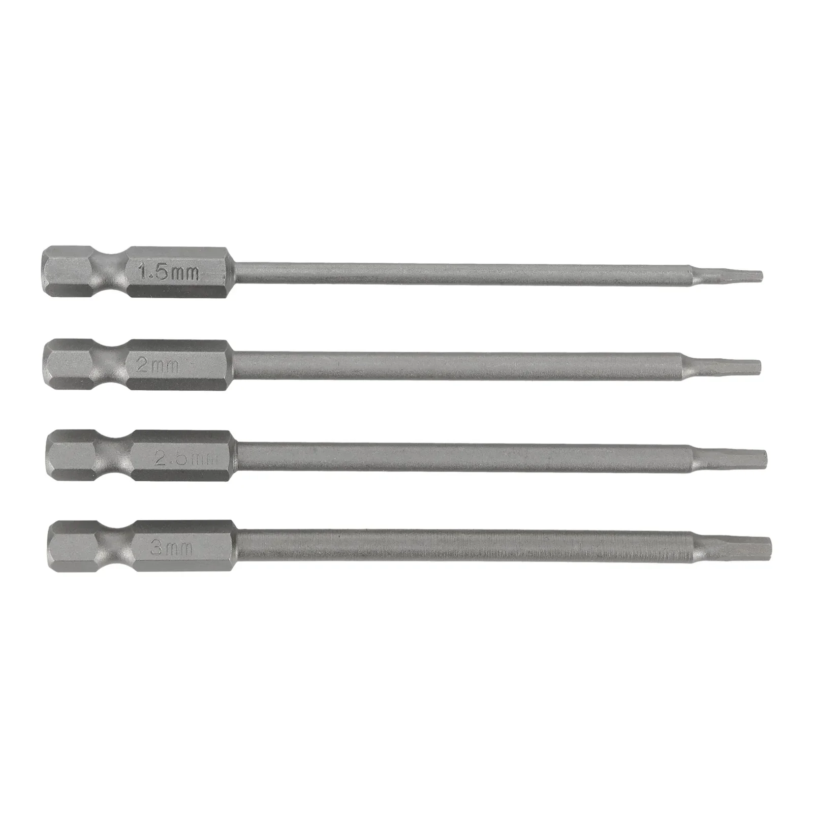 4pcs 1/4 Hex Shank Magnetic Head Screw Driver Screwdriver Bit 1.5/2.0/2.5/3.0mm Herramientas De Mano Ferramentas Parafusadeira