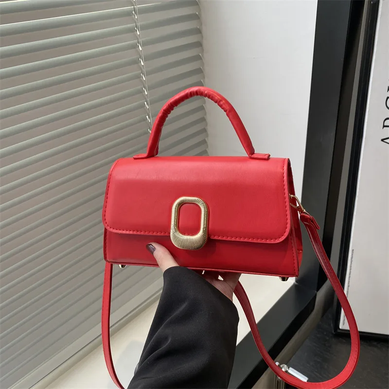 

Pu Leather Shoulder Crossbody Bags for Women 2025 New Fashion Designer Female Tote Small Square Bag Casual Simple Lady Handbag