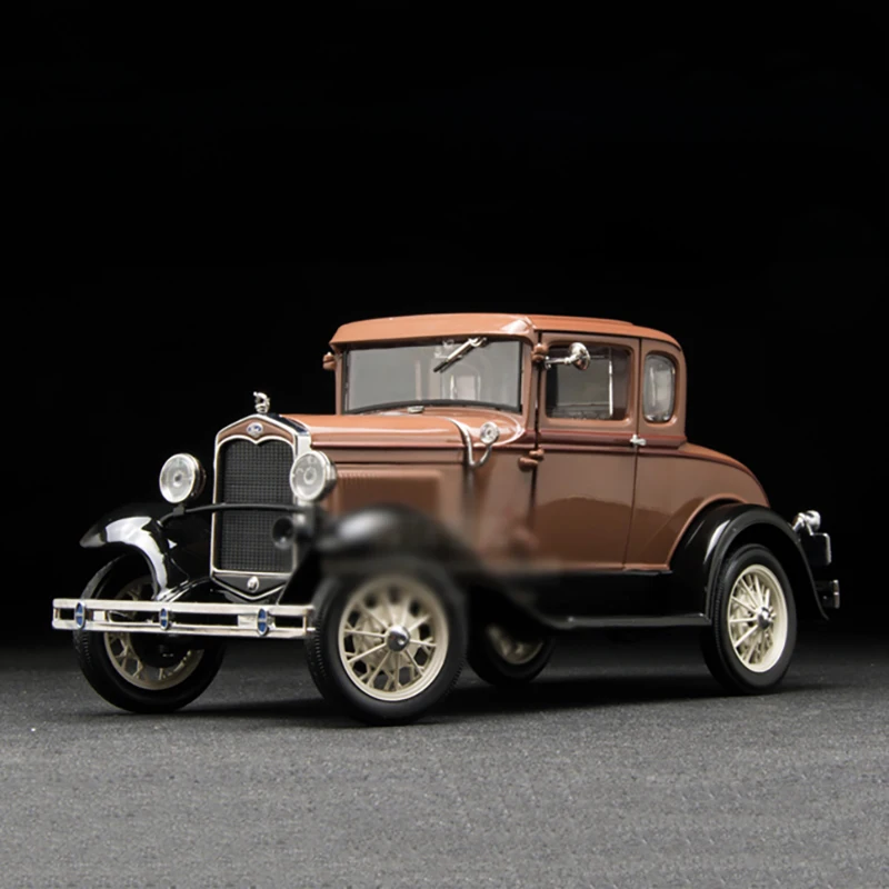1:18 Scale 1931 A Car Model Full-open Door Diecast Alloy Metal Vintage Vehicle Toys Adult Collection Gifts Display Decoration