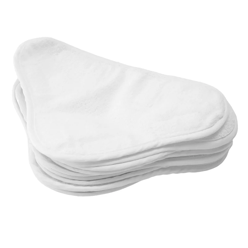 

N02R-10 Pack Replacement Steam Mop Microfiber Cloth Pad For H2O Mop X5 Triangular Drag