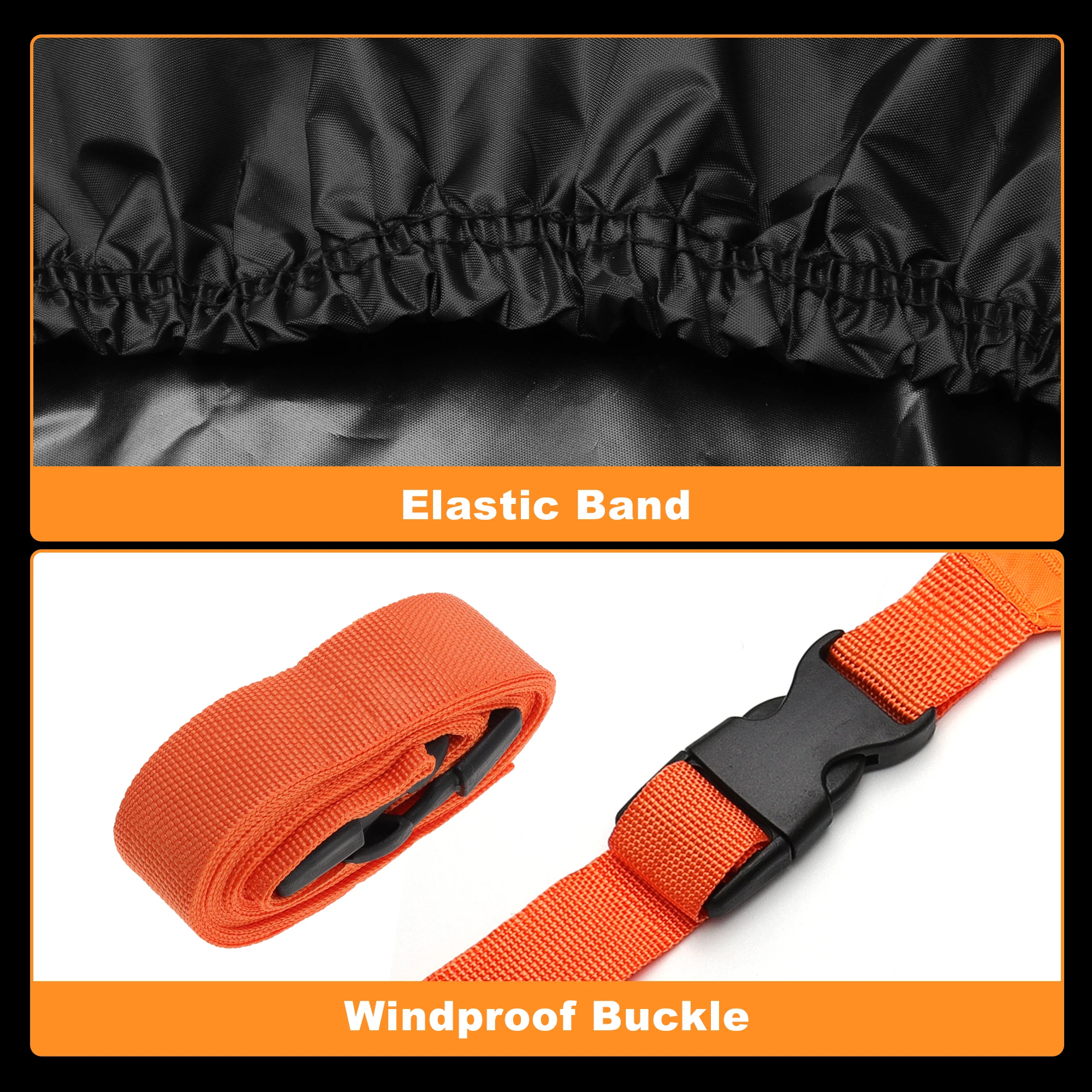 UXCELL ATV Cover for Polaris Sportsman 850/XP 1000/X MR Waterproof 4 Wheeler Quad Cover Outdoor Protection 210D-PU 224x127x131cm