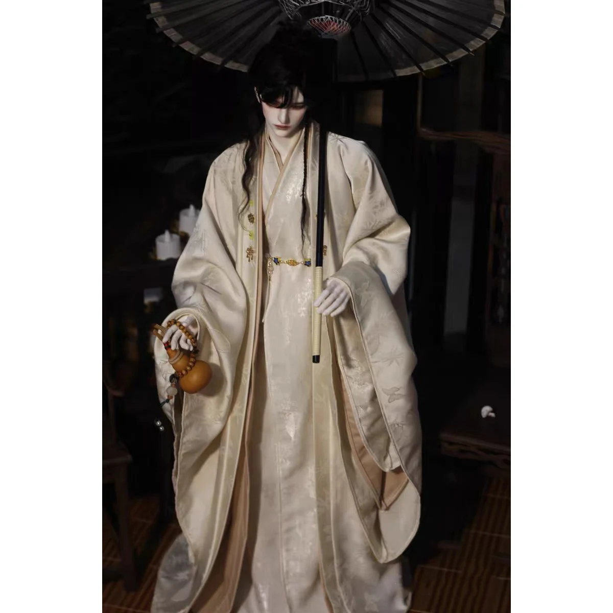 

1/3 BJD Hanfu Ancient Costume Robe Warrior Outfit For SSDF Longhun73 ID75 Uncle Doll Clothes Accessories A2182