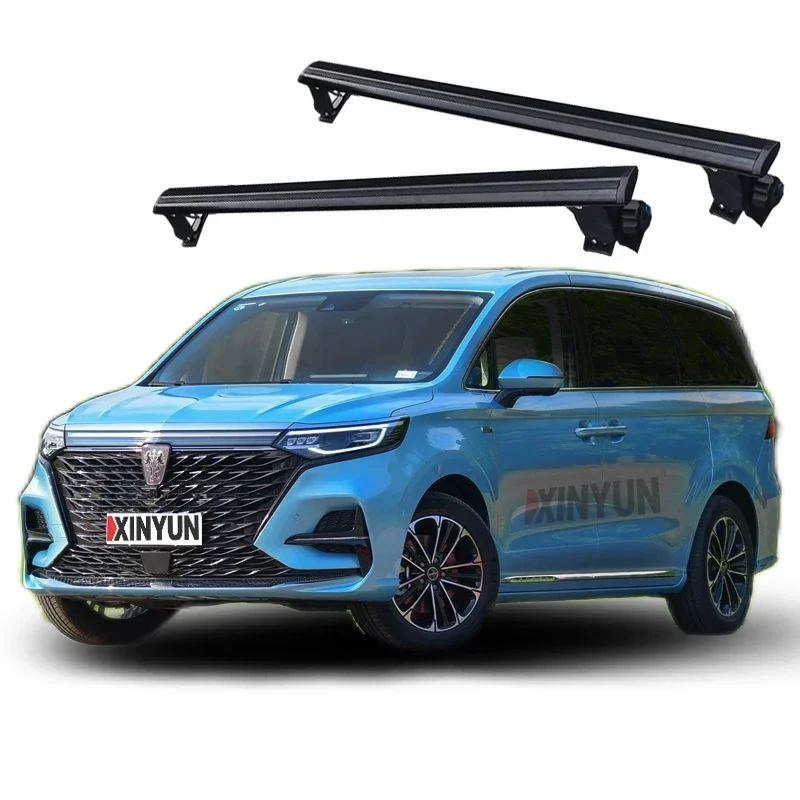 

SHITURUI 2Pcs Roof Bars for Roewe imax8(NAKED ROOF)Aluminum Alloy Side Bars Cross Rails Roof Rack Luggage