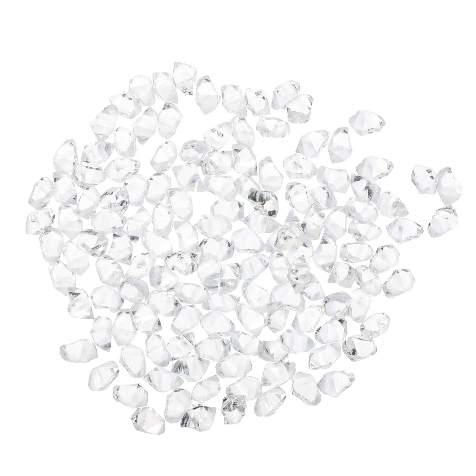 

1Set Fake Ice Cubes Acrylic Irregular Shape Reusable Transparent Simulation Ice Cubes Photography Props Beverage Decor