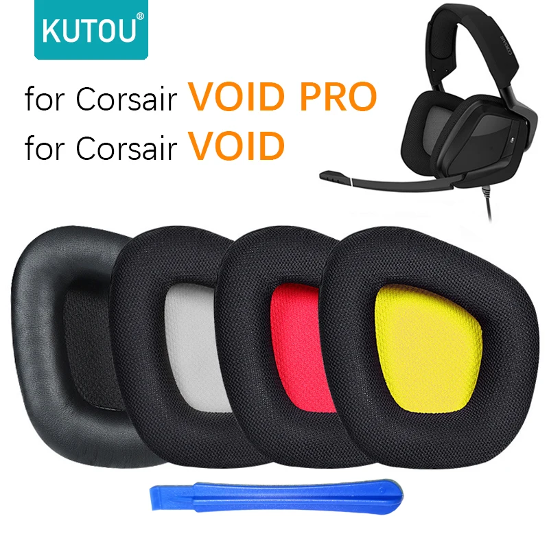 KUTOU Earpads for Corsair VOID PRO Gaming Headphones Replacement Ear Pad Cushions Soft Foam Ear Case Cover For Corsair VOID