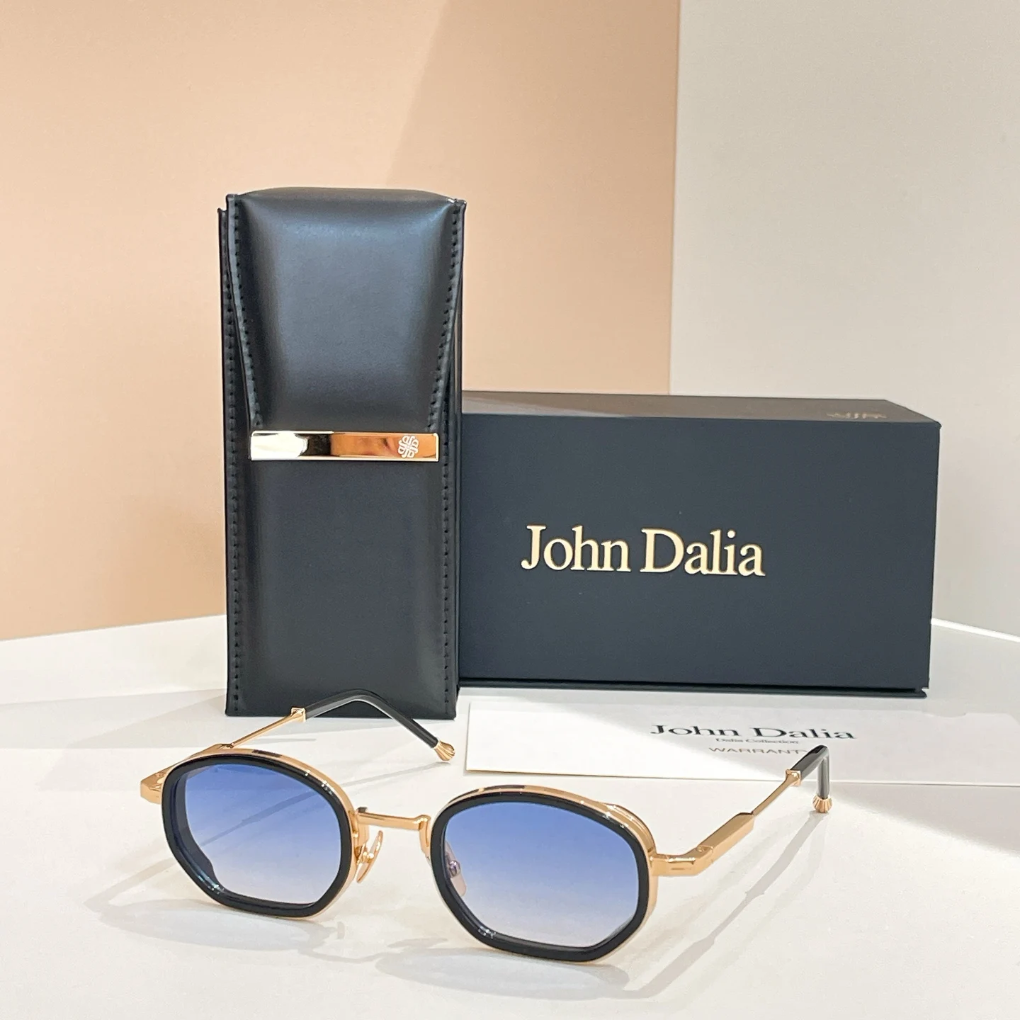 Voor JOHN DALIA JD zonnebril Uv400 heren klassiek vintage luxe ontwerp vierkant vrijetijdsbedrijf brillen van hoge kwaliteit met etui
