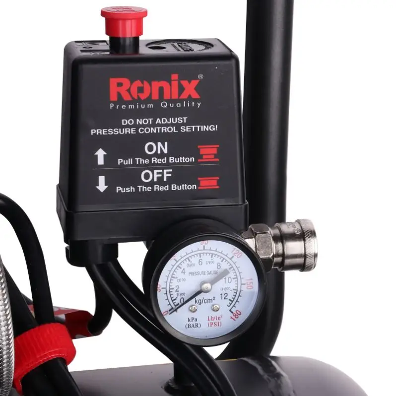 Ronix Model RC-5013 220V 50Hz Portable Silent Air Compressor 3.4Hp 50L Painting Spray Oill-Free Air Compressor