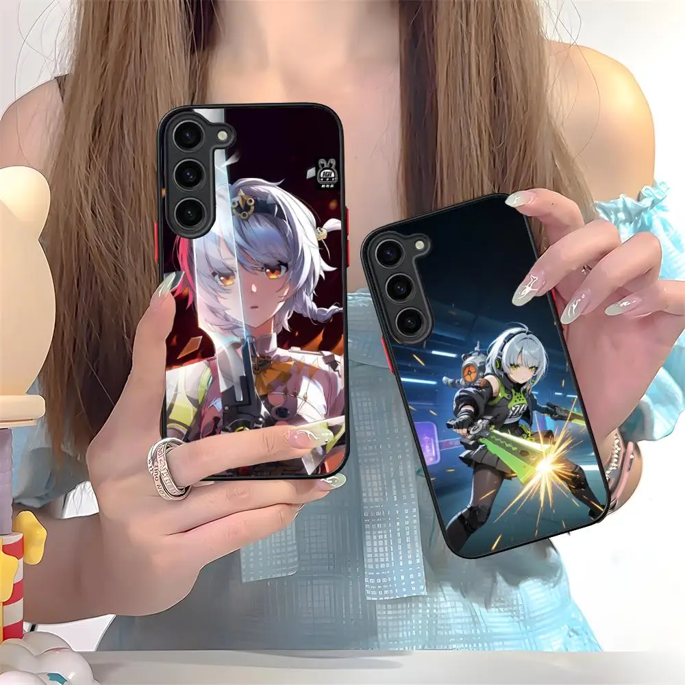 ZZZ Anby Demara Phone Case for Samsung Galaxy S26 S25 S24 S23 S22 S21 Plus FE Ultra Skin Feel Shockproof Cover