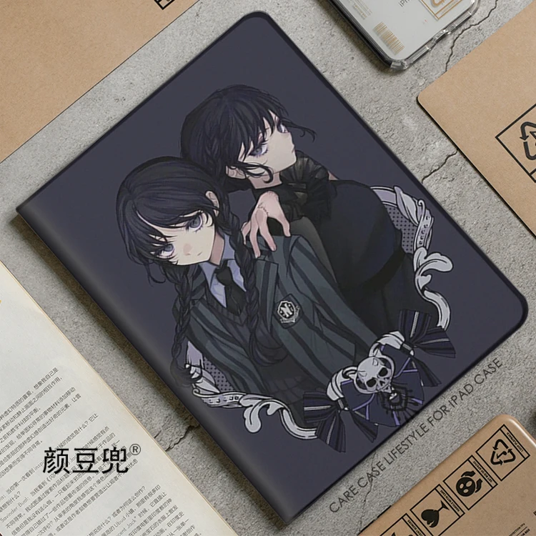 

Wednesday Addams Anime Case For iPad Air 3 4 5 10.9 Mini 3 5 6 Case Luxury Silicone For Pro 12.9 11 iPad 10th Protective Shell