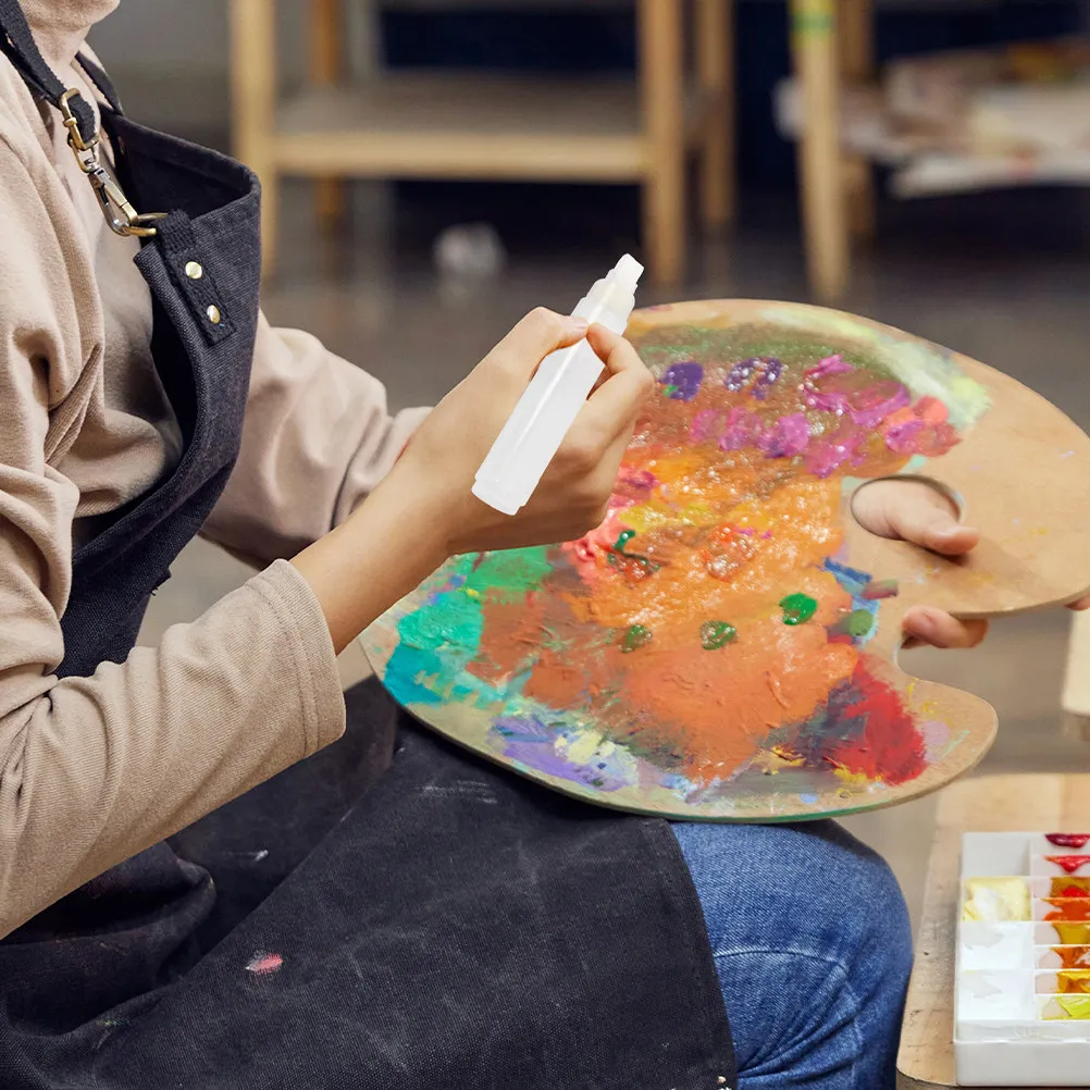 

2Pcs Refillable Paint Markers Empty Tubes with Replaceable Flat Fine Tips for Artists DIY Decor Permanent Marking on Wood Metal