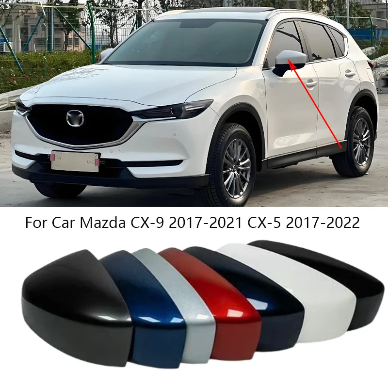 

Accessories For Car Mazda CX-9 2017-2021 CX-5 2017-2022 Rearview Mirror Cover Lid Shell Case