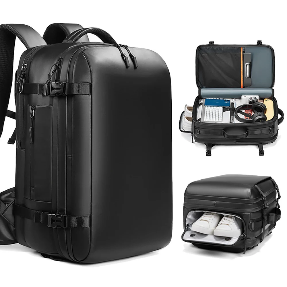 CFUN YA Unisex Travel Laptop Backpack Separate Shoe Pocket Laptop Compartment Padded Straps and Water Resistant Fabric