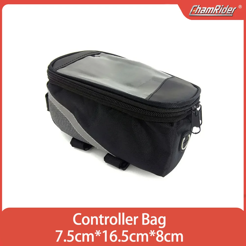 ChamRider Waterproof Bicycle Front Beam Top Tube Cycling Storage Bag, Controller, Electric Bike Bag