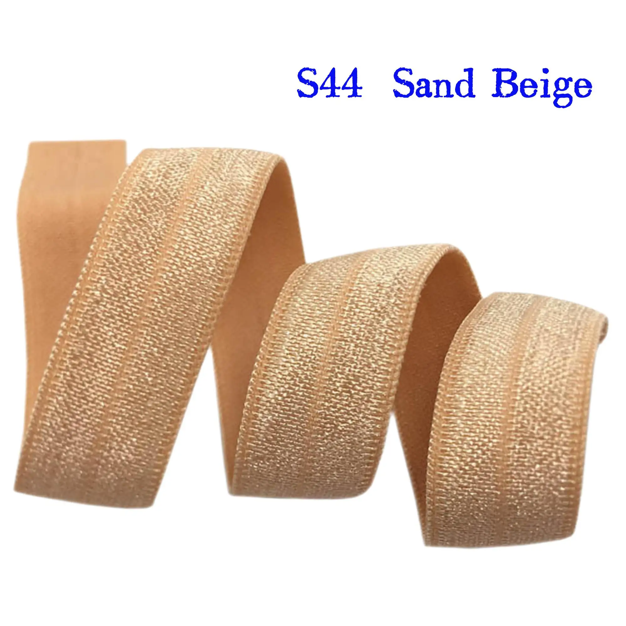 5/8 Zoll Mehrfarbiges Einfarbiges Faltbares Elastikband (FOE) für Mädchen-Haargummis, Armbänder, DIY Handgemachte Haaraccessoires – Detail 37