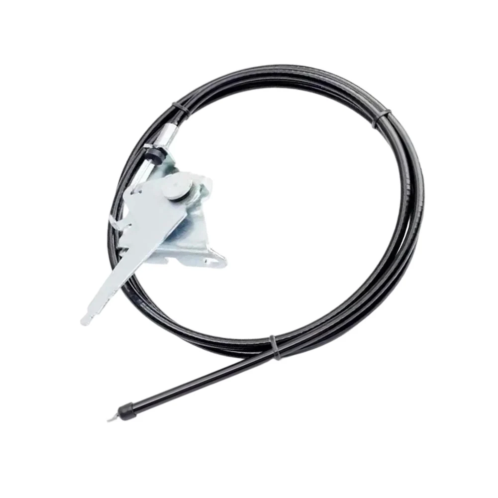 Black Throttle Control Cable Hydraulic Rake Cable Smooth Precise Control Direct Installation Design Reliable Material Build