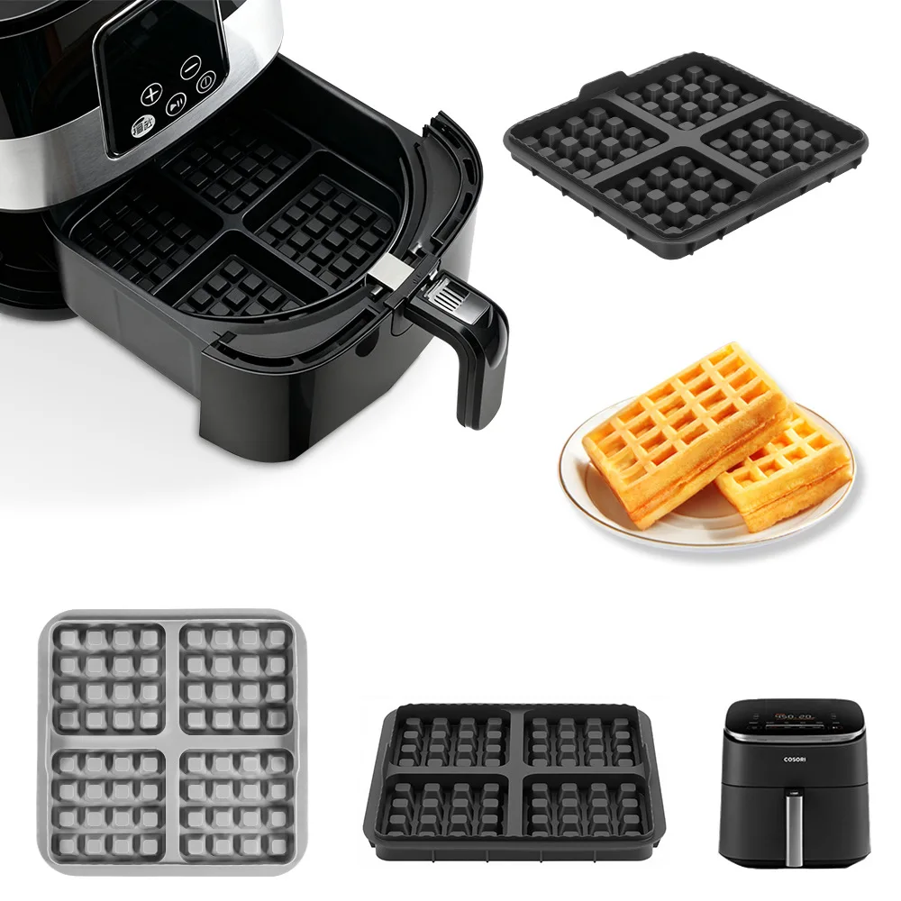 Silicone Waffle mold, Reusable Waffle Baking Tins Compatible Waffle Plates for Ninja af181 af180 af141 , af140 Series